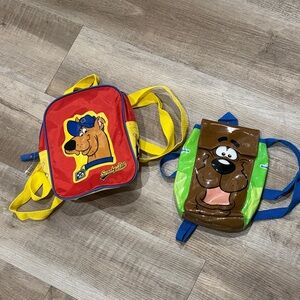 Scooby-Doo Kids vintage nylon mini Backpack Set - Red and Green